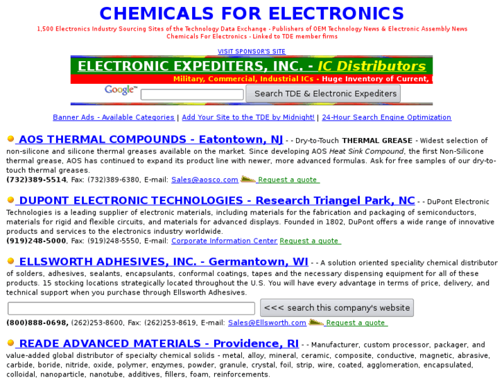 www.chemicalsforelectronics.com