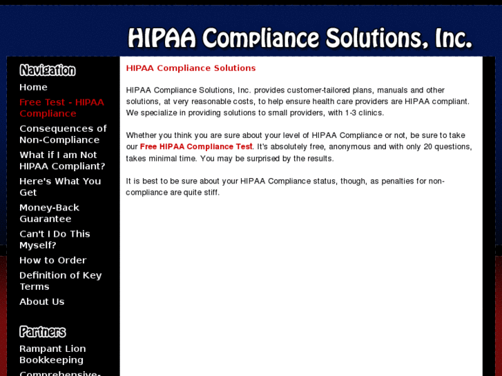 www.hipaacompliancetest.com