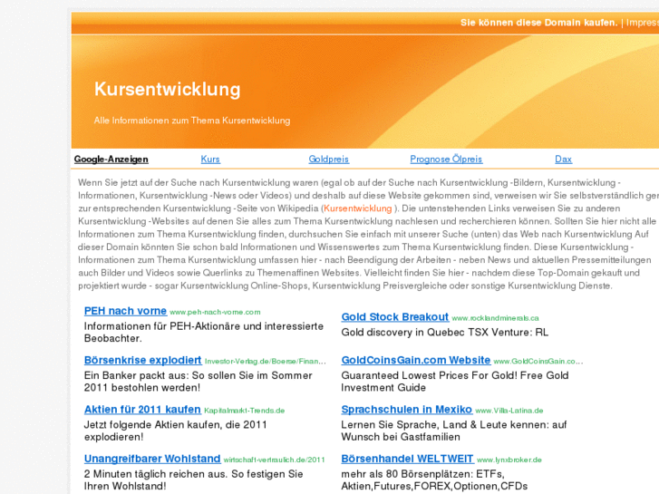 www.kursentwicklung.info