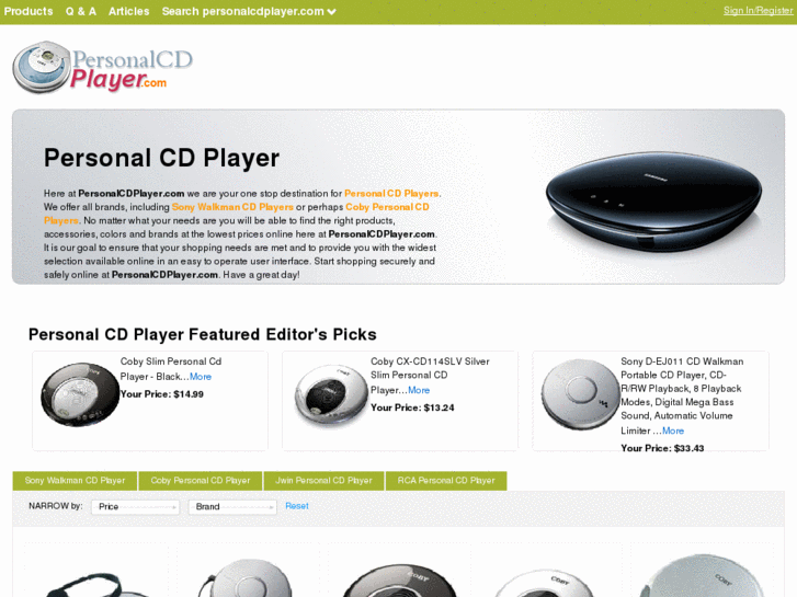 www.personalcdplayer.com