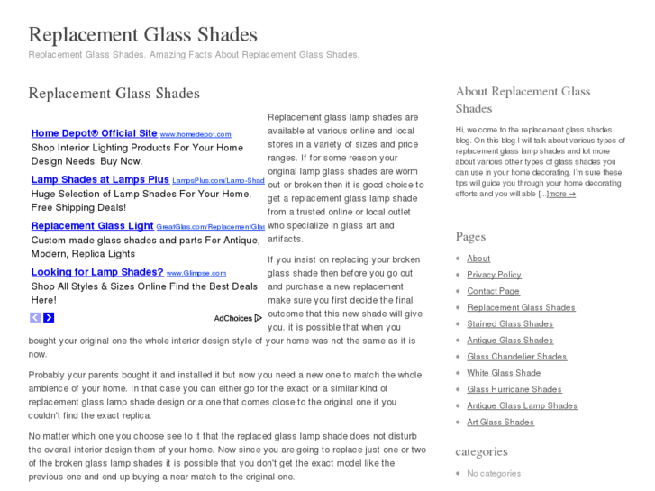 www.replacementglassshades.net