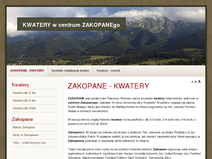 www.zakopane-kwatery.biz