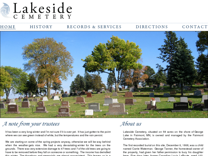 www.fairmontlakesidecemetery.com