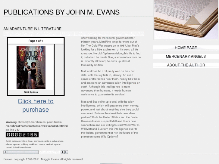 www.johnevansbooks.com