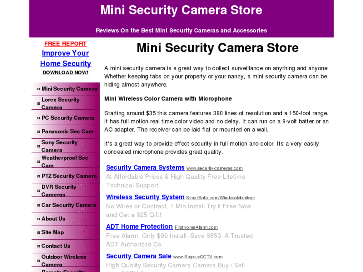 www.minisecuritycamerastore.com