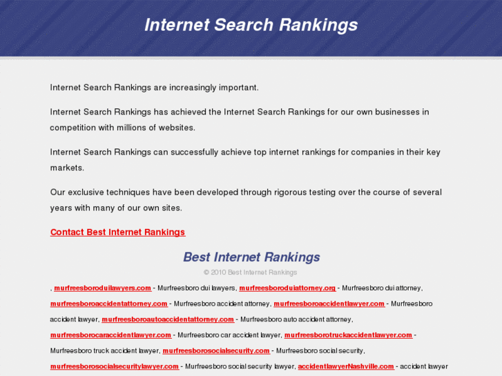 www.internetsearchrankings.com