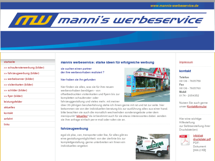 www.mannis-werbeservice.com