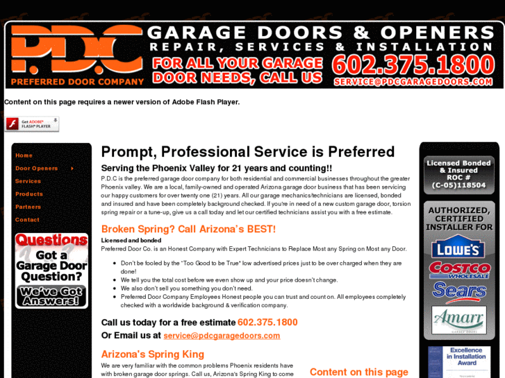 www.pdcgaragedoors.com