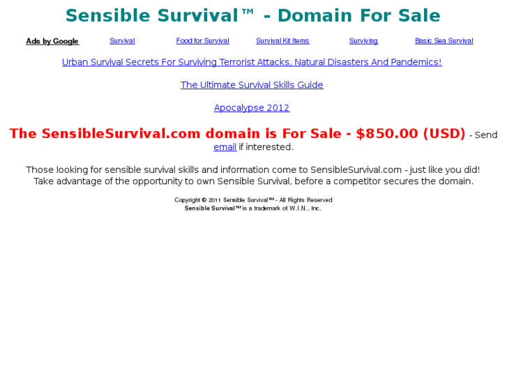 www.sensiblesurvival.com