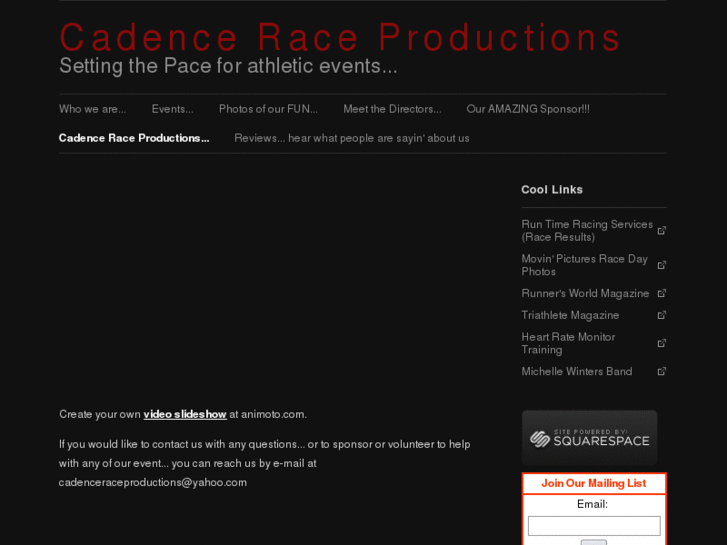 www.cadenceraceproductions.com