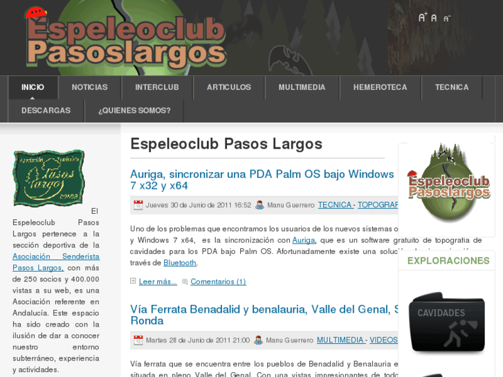 www.espeleoclubpasoslargos.com