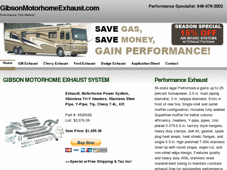 www.gibsonmotorhomeexhaust.com