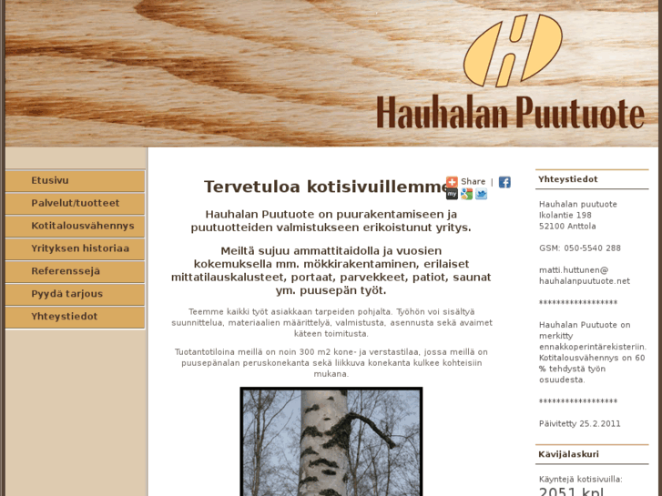 www.hauhalanpuutuote.net