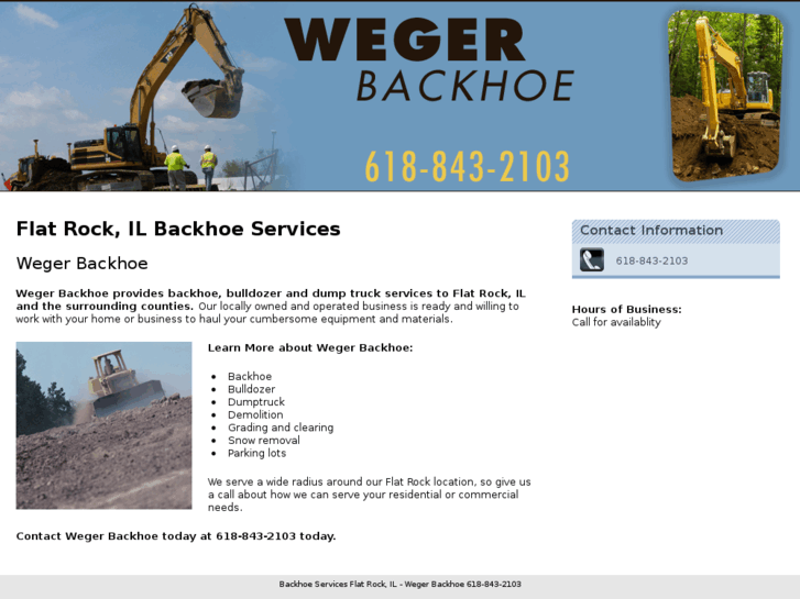 www.wegerbackhoeservice.com