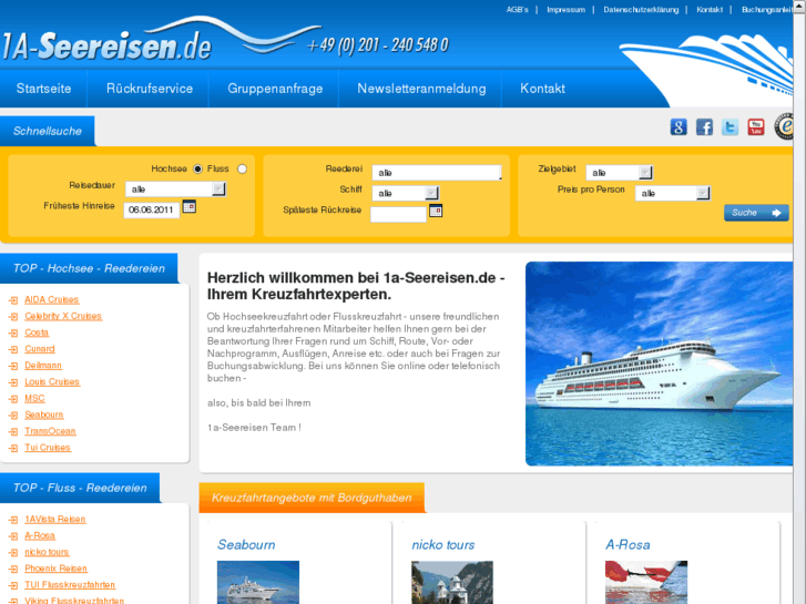 www.1a-seereisen.de