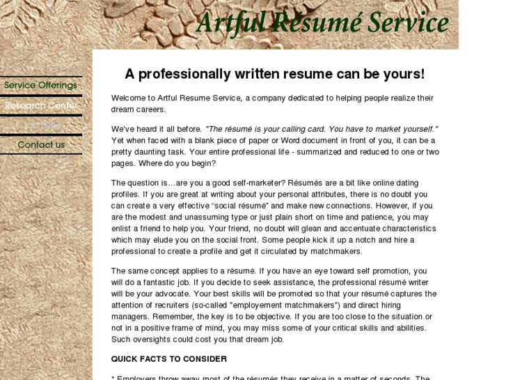 www.artfulresumes.com