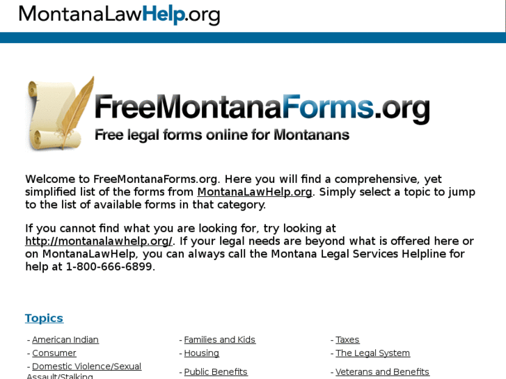 www.freemontanaforms.net