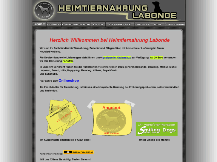 www.heimtiernahrung-labonde.de