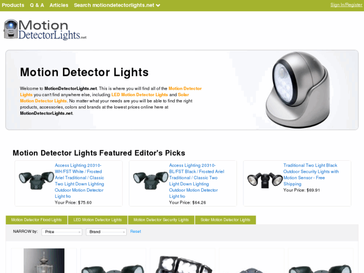 www.motiondetectorlights.net