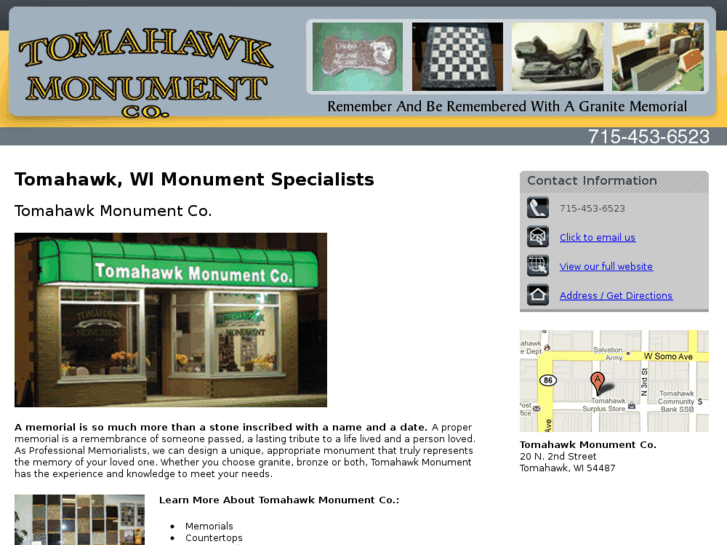 www.northernwisconsinmonuments.com