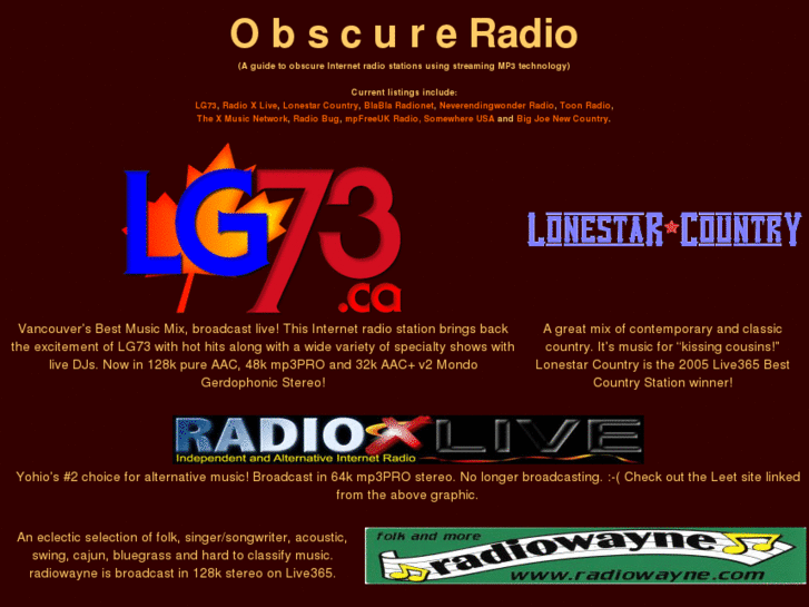 www.obscureradio.com