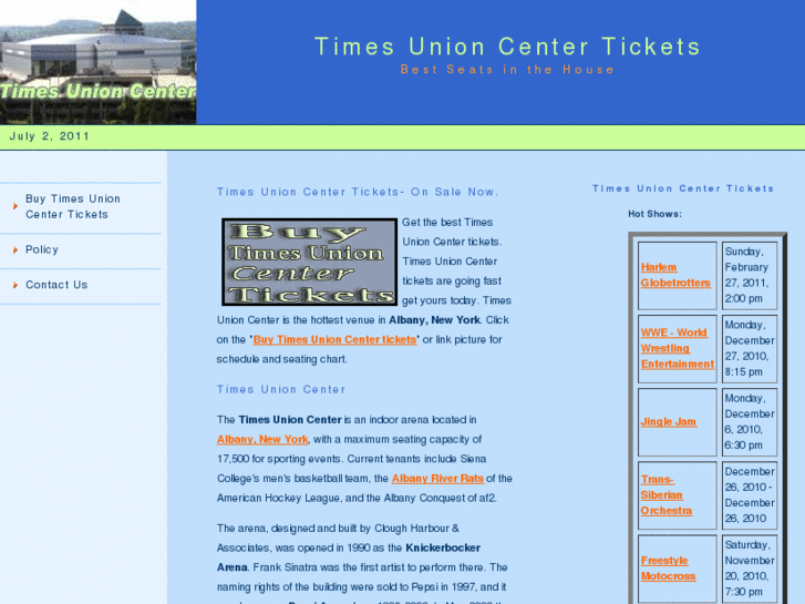 www.timeunioncentertickets.com