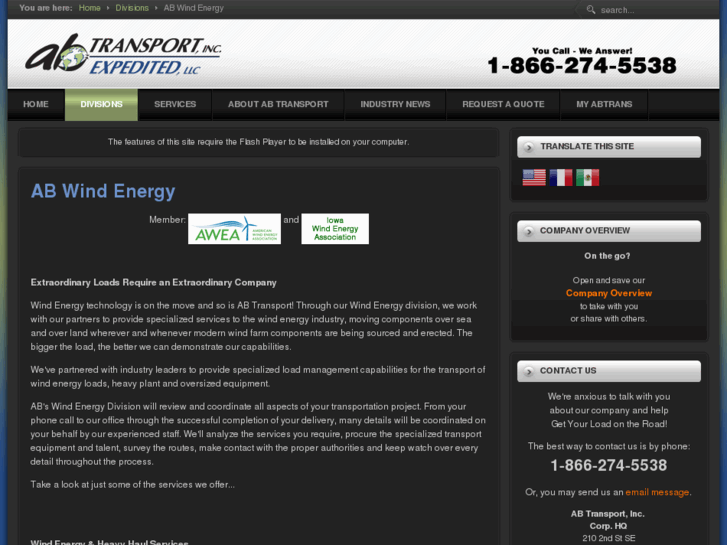 www.abtransportationwindenergy.com