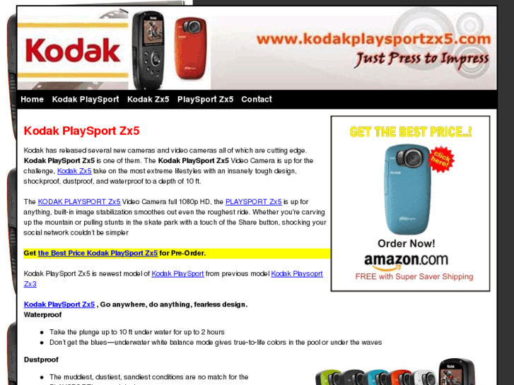 www.kodakplaysportzx5.com