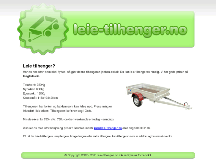 www.leie-tilhenger.no