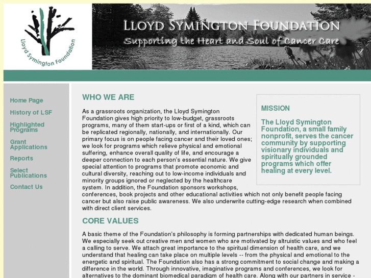 www.lloydsymingtonfoundation.org