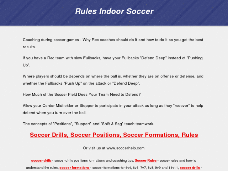 www.rulesindoorsoccer.com