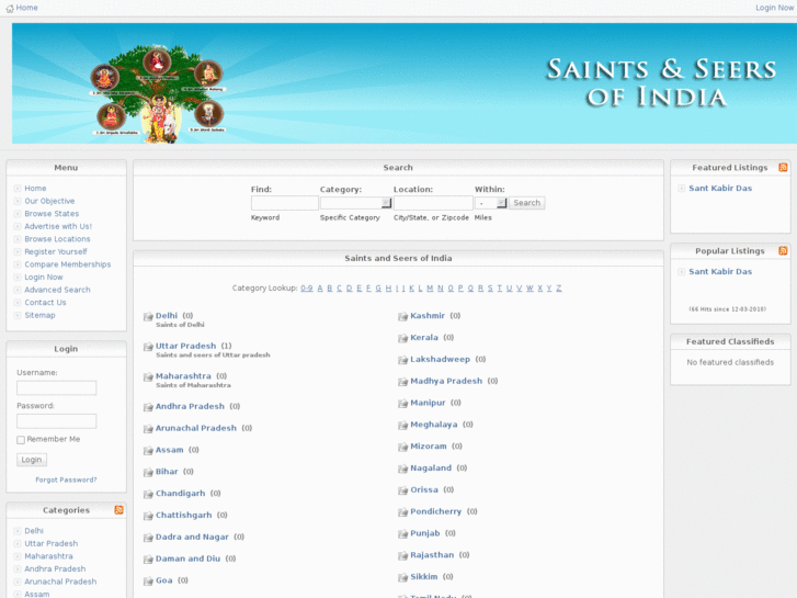 www.saintsandseersofindia.com