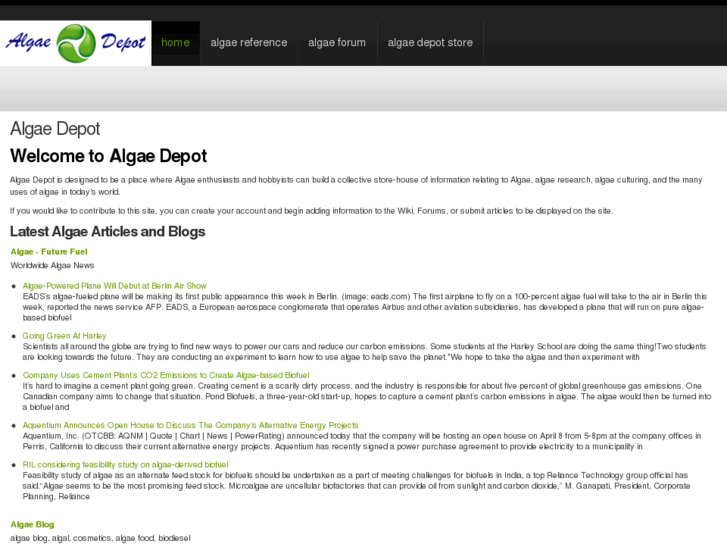 www.algaedepot.org