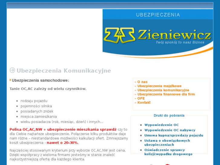 www.zieniewicz.pl