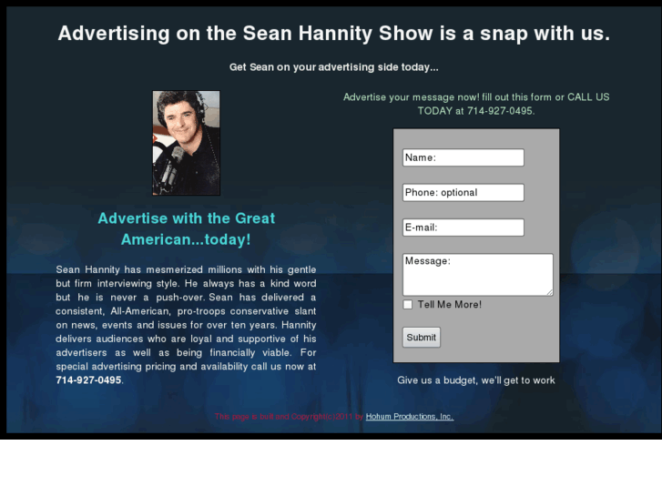 www.advertiseonseanhannity.com