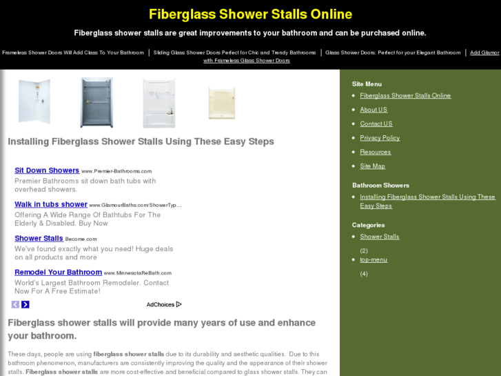 www.fiberglassshowerstallsonline.com