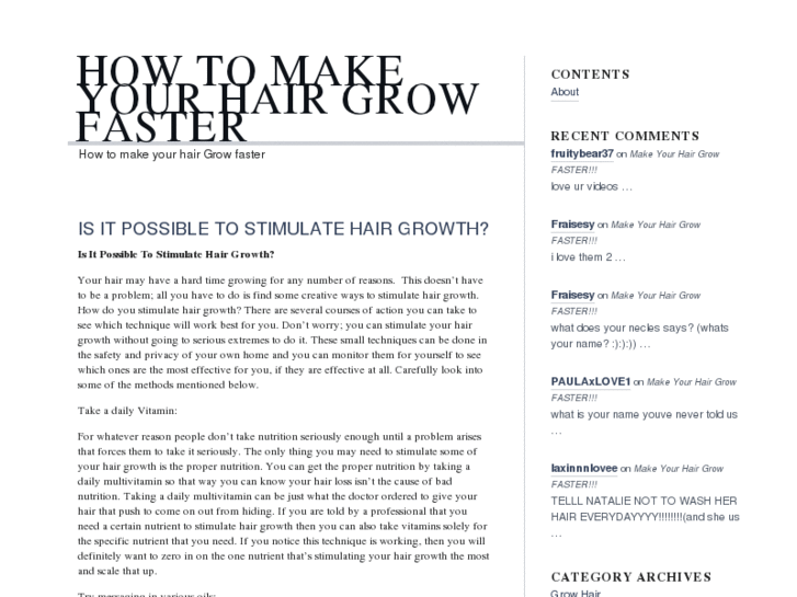 www.howtomakeyourhairgrowfaster101.info