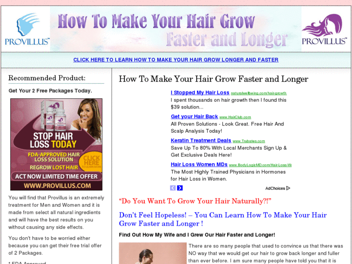 www.howtomakeyourhairgrowfasterandlonger.com