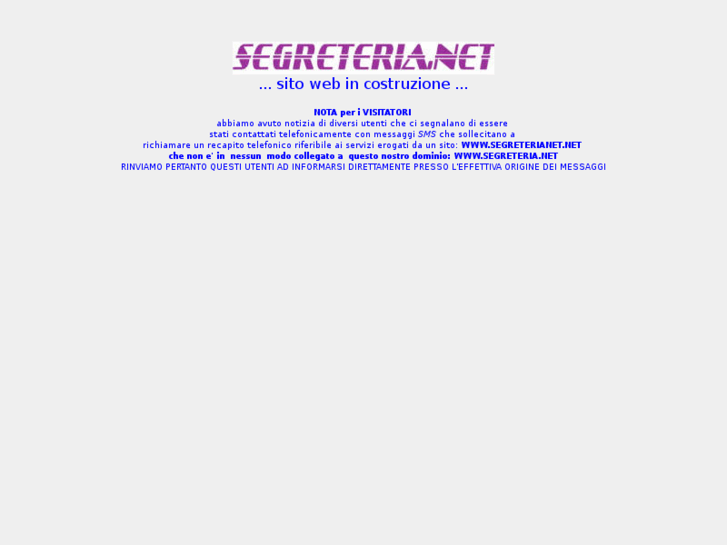 www.segreteria.net