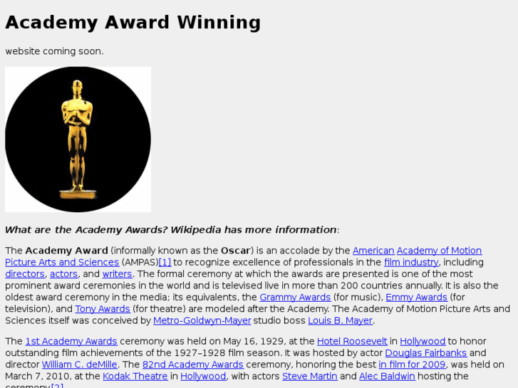 www.academyawardwinning.com