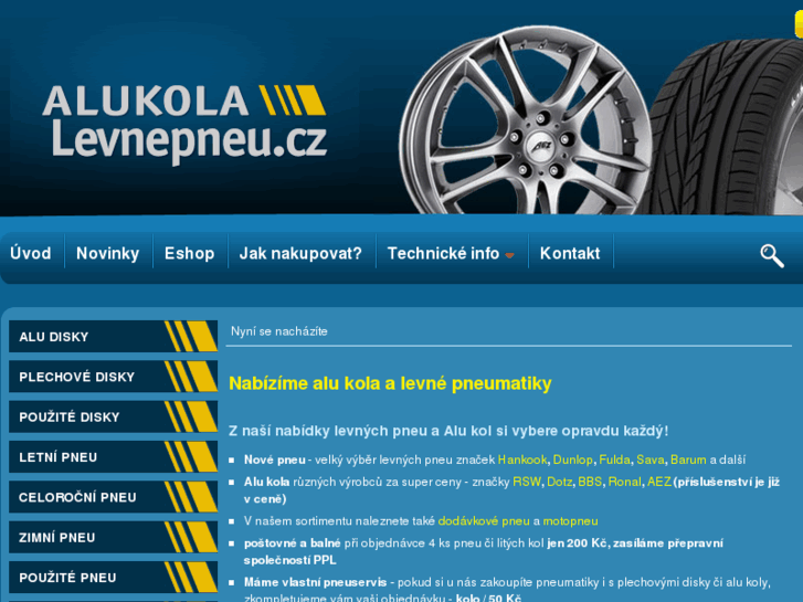 www.alukola-levnepneu.cz