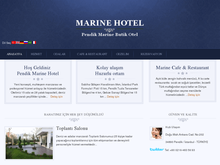 www.pendikmarinehotel.com