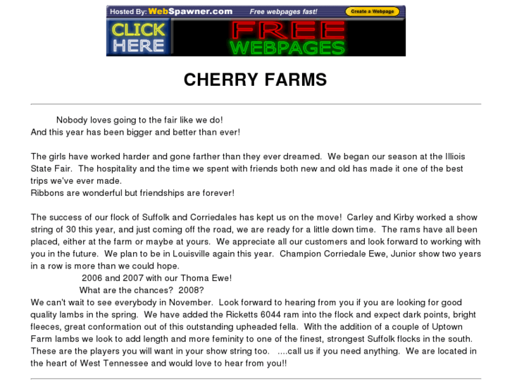 www.cherrysheepfarm.com