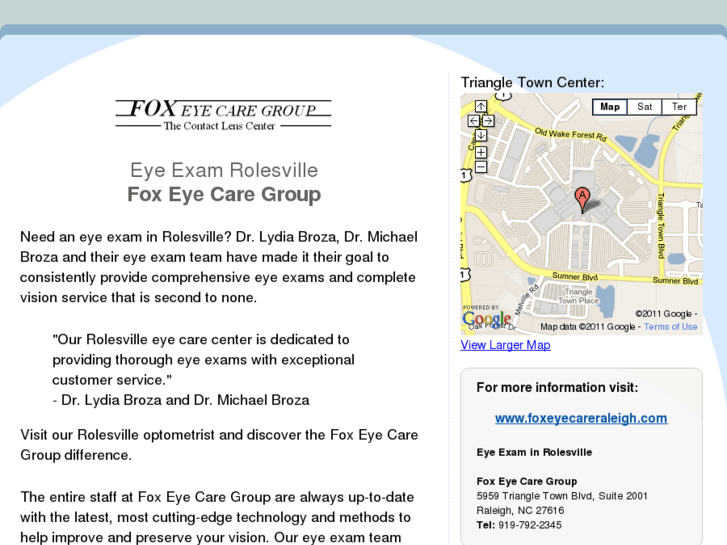 www.eyeexamrolesville.com