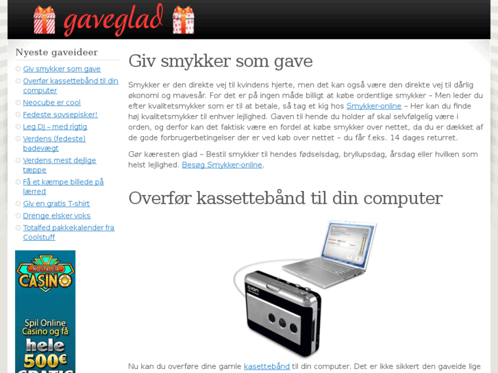 www.gaveglad.dk