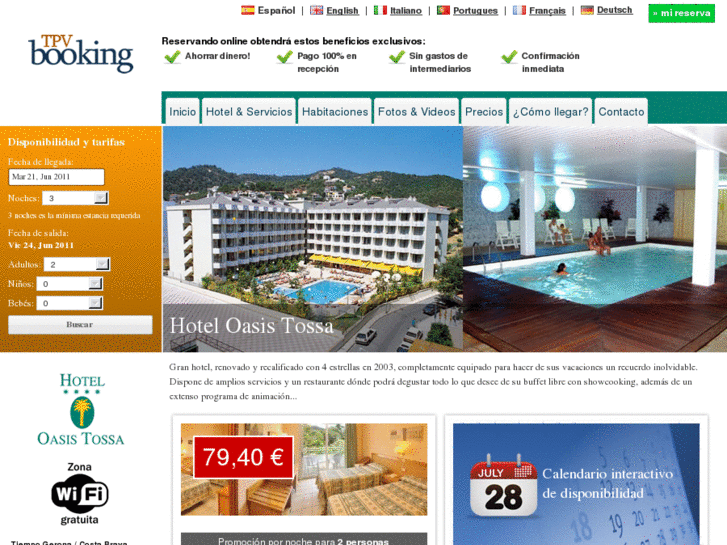 www.hotel-oasistossa.com