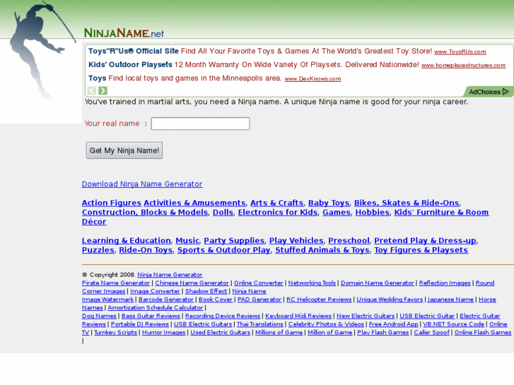 www.ninjaname.net