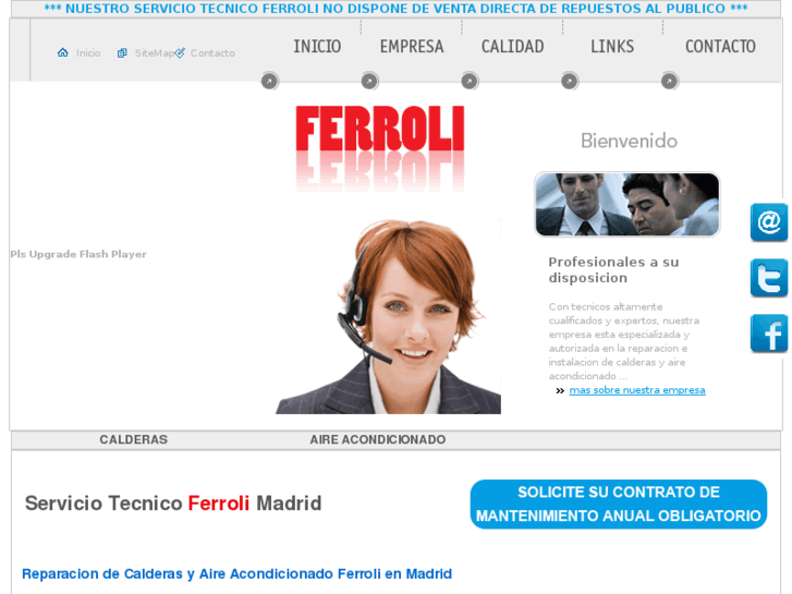 www.ferroli-servicio-tecnico.com.es