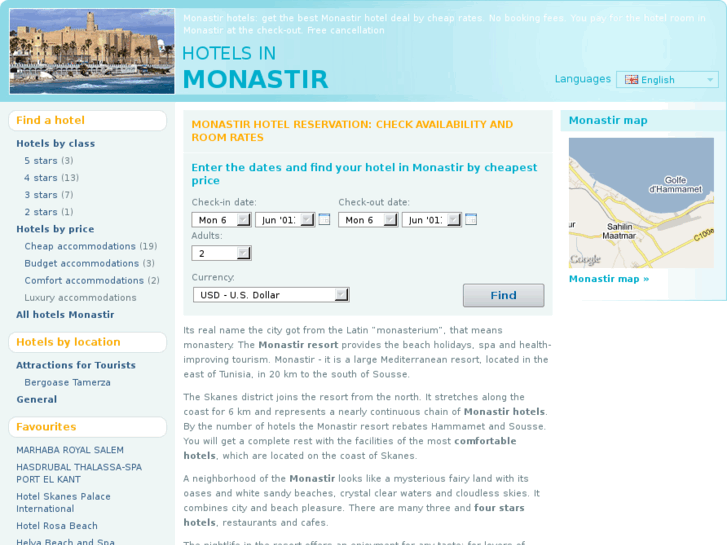 www.monastirhotels.net