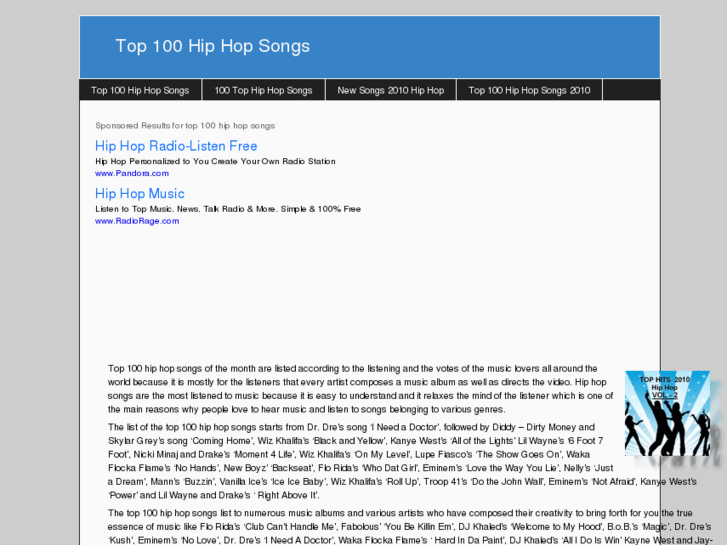 www.top100hiphopsongs.info